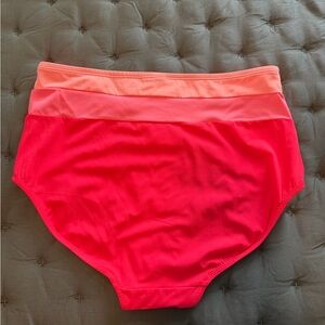 KIAVA Ombre Coral to Peach High-Waist Bikini Bottom